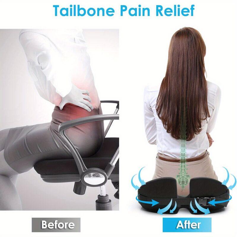Car Coccyx Sitting Cushion Pad Heightening Wedge Booster Seat Cushion for Driving, Truck Driver,for Truck Accessories