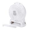 Portable LED Light Rechargeable Mini Desktop Fan, Three Speeds 18650 Lithium Ion Battery USB Rechargeable Small Fan