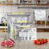 Aluminum Foil Refrigerator Storage Bags Reusable Perfect for Kitchen Organization In The Refrigerator  Zipper Fresh-Keeping Bags