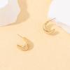 Accessories European and American Simple Creative Personalized Fashion Stud Earrings Alloy Light Luxury High-end Ear Bone Clip Set