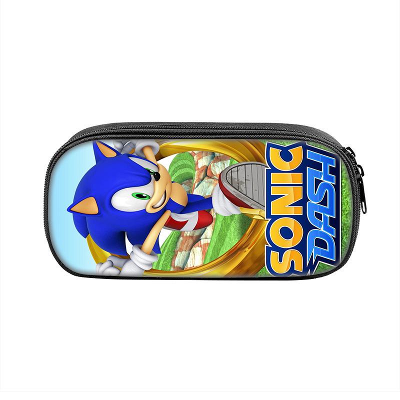 3D Sonic the Hedgehog Pencil Box for Kids - Primary School Stationery Bag
