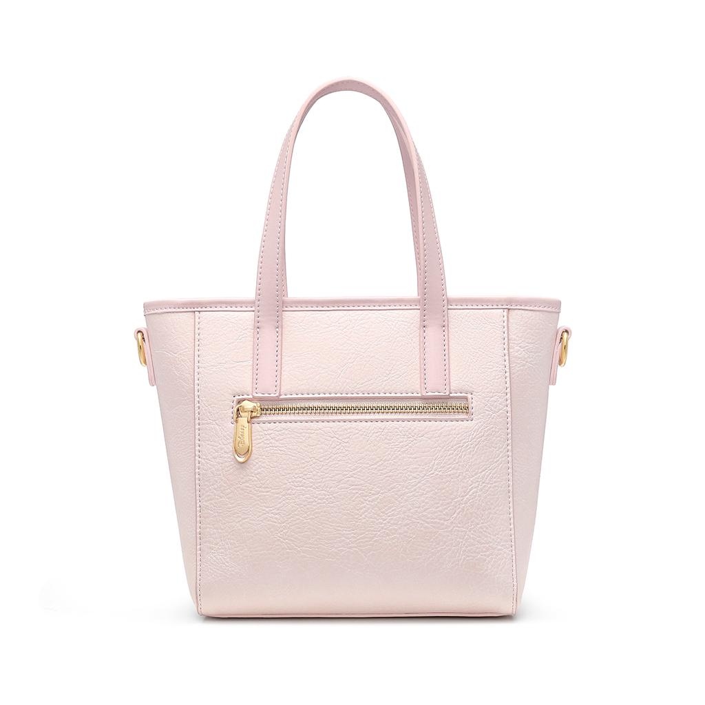 New Disney Mickey PU Tote Shoulder Bag Regular Women's Pink/Ecru DHB41216-A