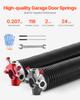 SucceBuy Garage Door Torsion Springs Pair Cycles Electrophoresis Black Coated for Replacement Garage Door Springs