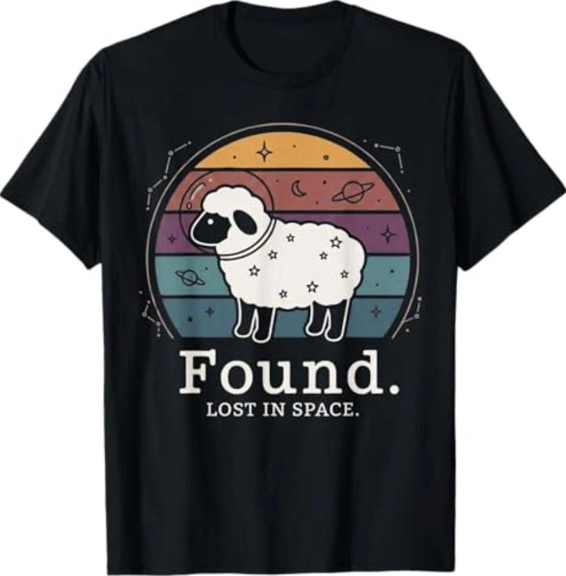 Found Minimalist Sheep Christian Psalm 23 Lamb Christian T-Shirt T-Shirt L