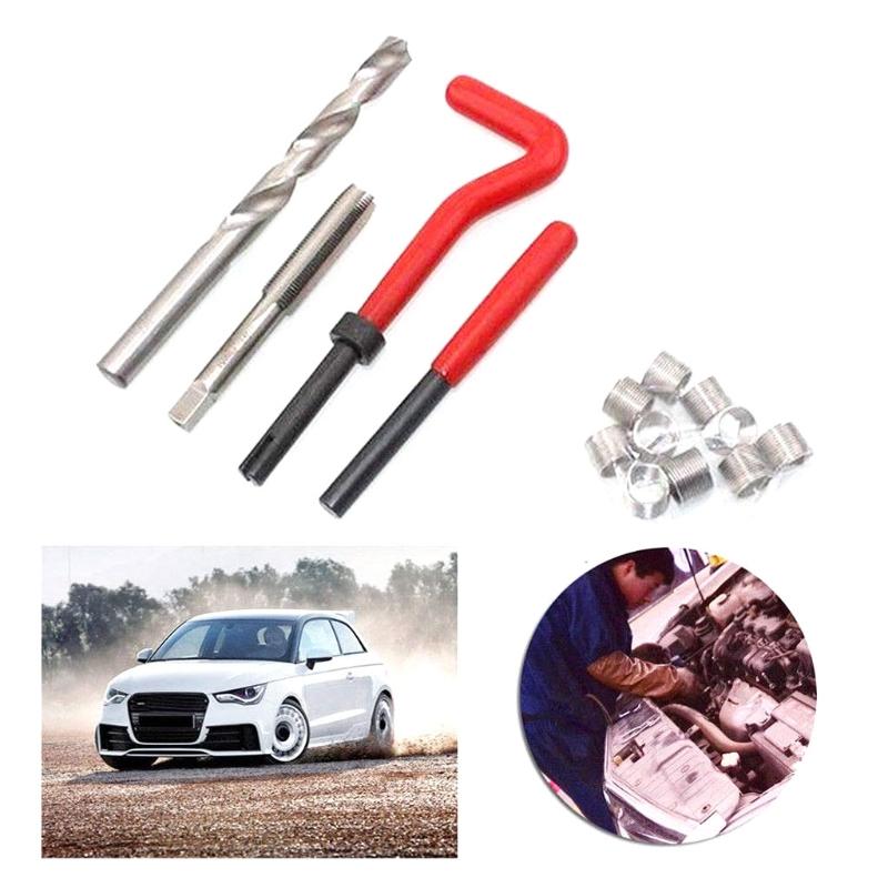 30 Pcs Coil Drill Tool Metric Thread Repair Insert Kit for Ideal for Restoring Damaged Threads Stripped Internal Threads