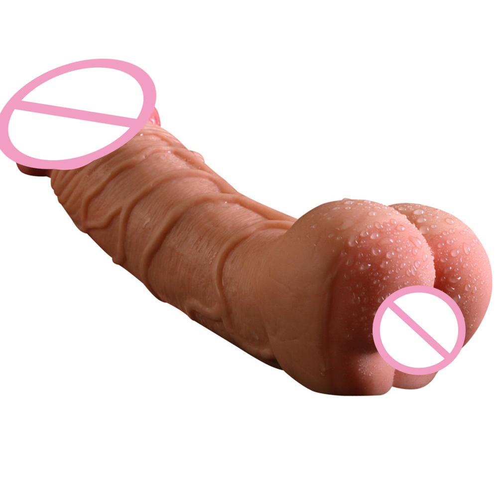 Silikon-Kondom, Penis-Vergrößerungshülse, großer Dildo mit weicher Vagina, flexibler Penis, Dick, Männer, Masturbator, weibliche Masturbation