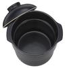 CCP TETTORI Microwave Cooking Earthenware Pot (BF-DN97-BK) - Cooks Rice, Simmers, and Steams - 3-in-1, Microwave/Stovetop Compatible