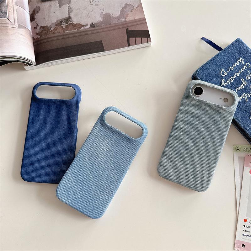 Premium Denim iPhone 14/13 Pro Max Drop-proof Semi-wrapped Case