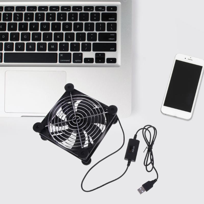 120Mm USB Router Fan 12047 1500RPM Computer Router Cooling Fan Silent For Receiver DVR Computer Drop