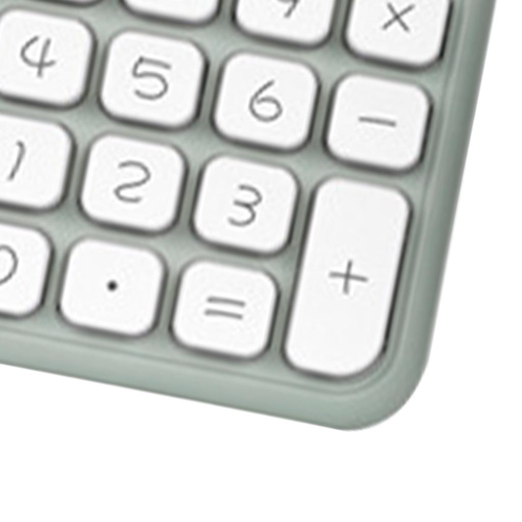 Calculator 12 Digit Handheld Pocket Calculator Note Pad Calculator for Students Office Green