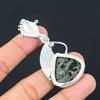 Halloween Deal Pear Star Galaxy Jasper Stone Sterling Silver Wedding New Pendant