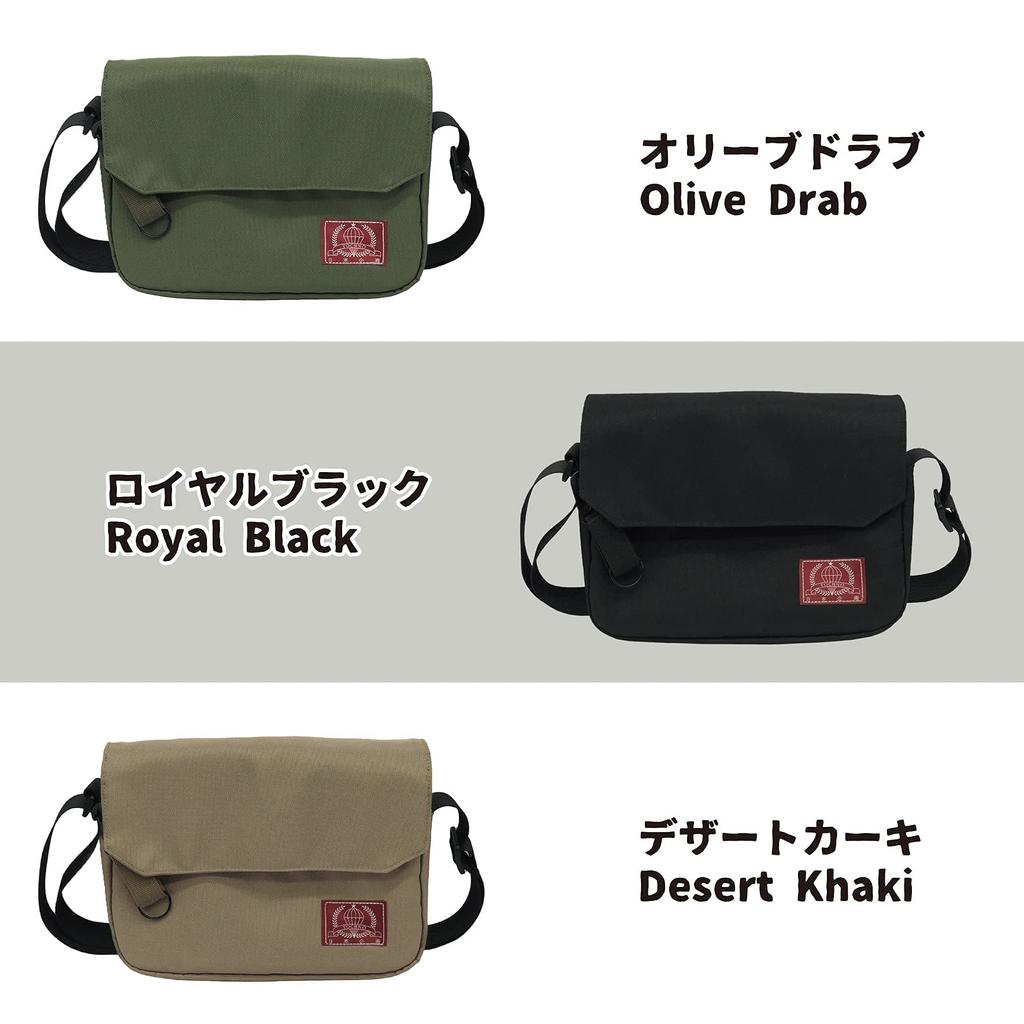 Tochno Military Shoulder Designed in with 6 Royal Black Available in 3 Casual Shoulder Crossbody Messenger Bag Men's Bag, "Ichigata" Japan, Carabiner,