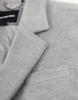 Ikalook Single Three-Button Grey Winter Coat Co107
