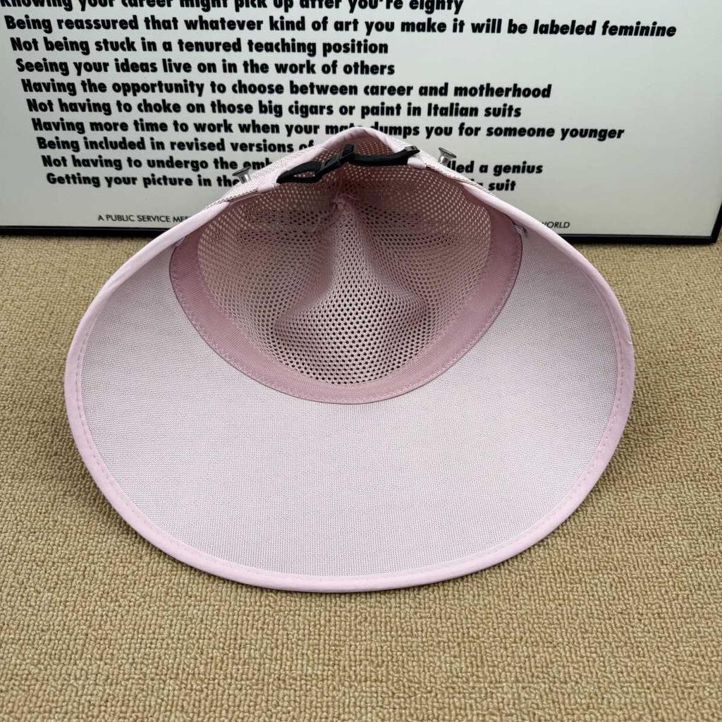 New breathable sun hat mesh sun protection hat women's summer big brim face protection UV protection outdoor bucket hat