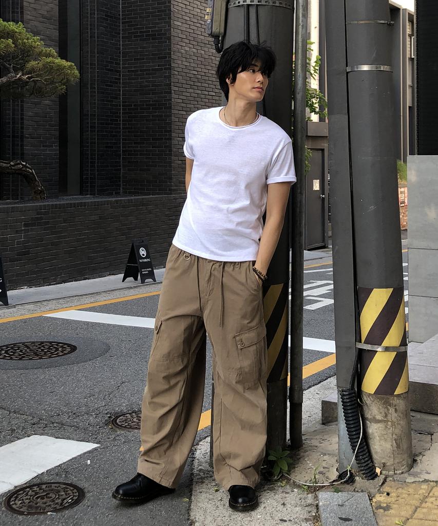 Dei Semi-Crop Round Slub Short Sleeve T-Shirt_5 Color
