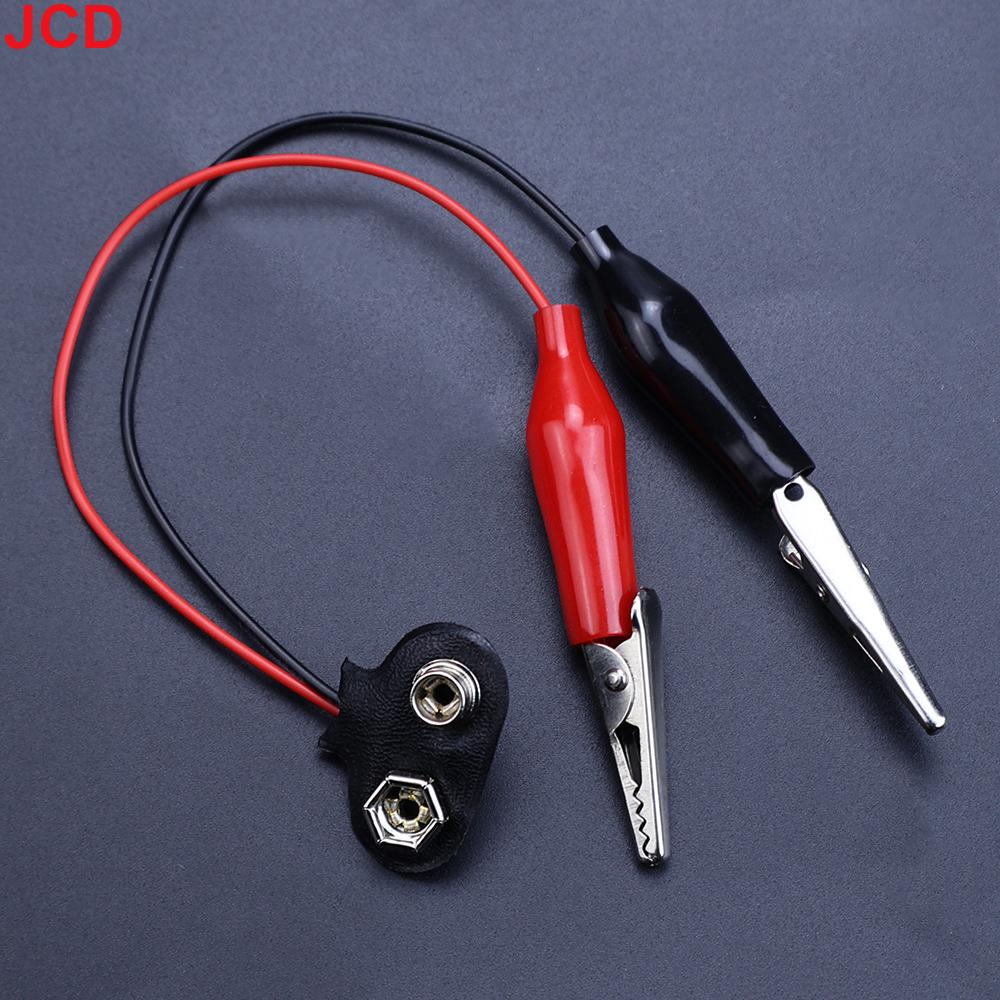 5pc 9V Battery Connector Power Clips DC Jack Male Female Alligator Snap Adapter Wire Holder Cable 9 Volt Lead Socket Plug Barrel