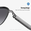 AORON Fashion Sunglasses Gradient Color Driving Fishing Glasses for Men Women Metal Frame Eyeglasses