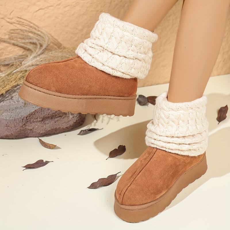 

Женские уютные слипоны до середины икры на толстой платформе 43