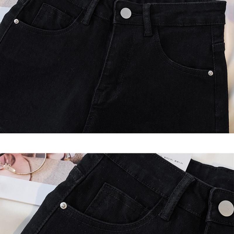 Sommer Vintage Hohe Taille Denim Shorts Frauen Mode Gerade Sexy Frauen Jeans Hosen Casual Solide Hot Breite Bein Jean Shorts weibliche 24213