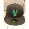 Used NEW ERA New Era 59FIFTY New York Mets 7 3/8 Cap Hat Overseas Special Order Major League MLB