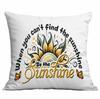Retro Sunflower Sun Pillow Case Home Sofa Cushion Pillow Case