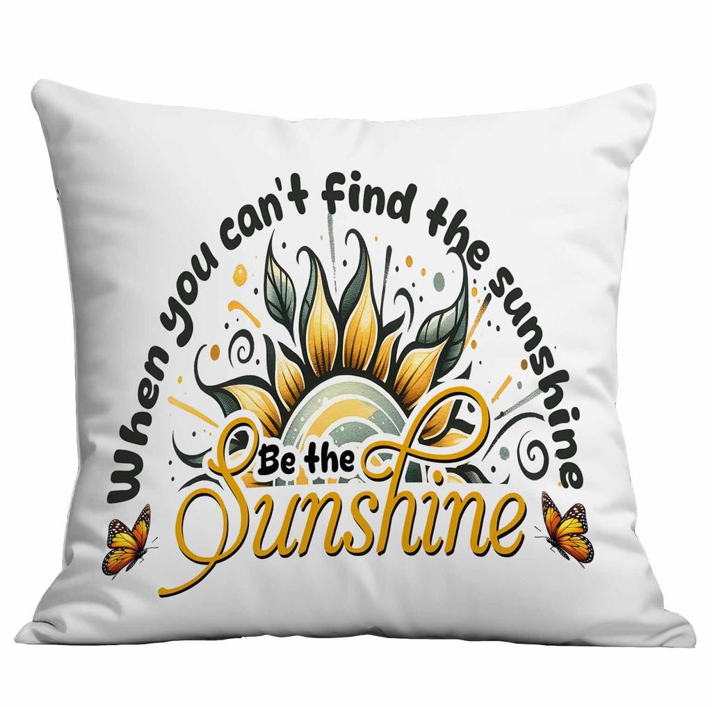Retro Sunflower Sun Pillow Case Home Sofa Cushion Pillow Case