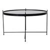 House Nordic Table basse Scarlett 70x40 cm Rond Noir 444099