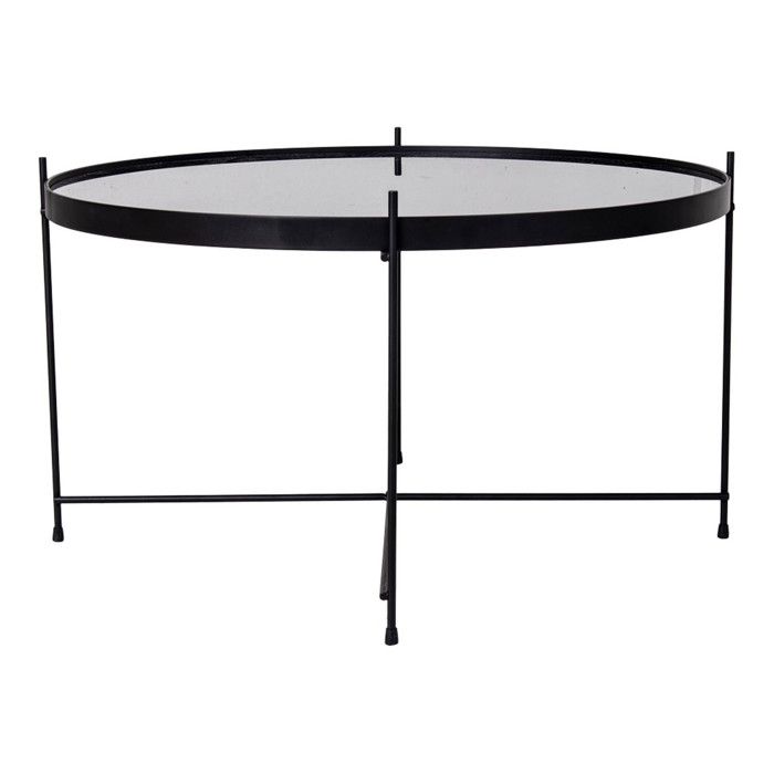 Măsuță de cafea House Nordic Scarlett 70x40 cm Rotund Negru 444099