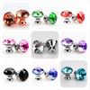 10Pcs 30mm Crystal Diamond Shape Pull Handles for Wardrobe Cabinet Drawer
