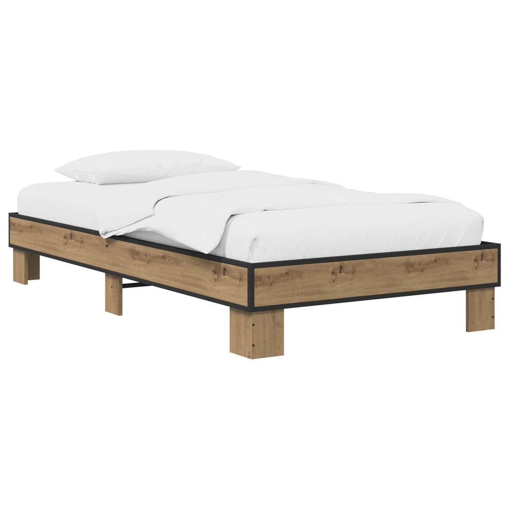 Artisan Oak Bed Frame 80 x 200 cm Engineered Wood