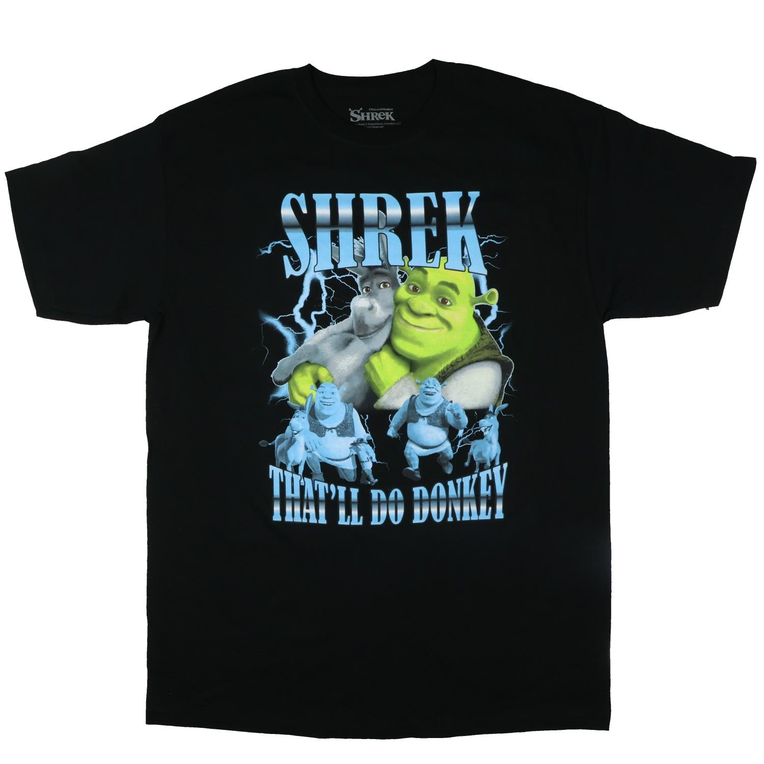 DreamWorks Shrek T-Shirt Men s That ll Do Donkey Graphic Print Crewneck Tee XXXXL
