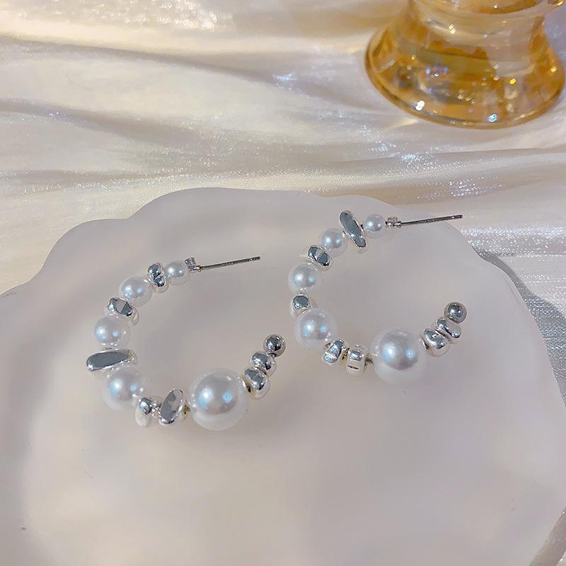 Meier French-style Faux Pearl Earrings - Women's Luxury, High-end, Niche Earrings - S925 Hot-selling Alloy Studs
