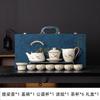 High-grade beige Ru kiln Kung Fu tea set, open film can be raised, sign a gift, business gift, gift box