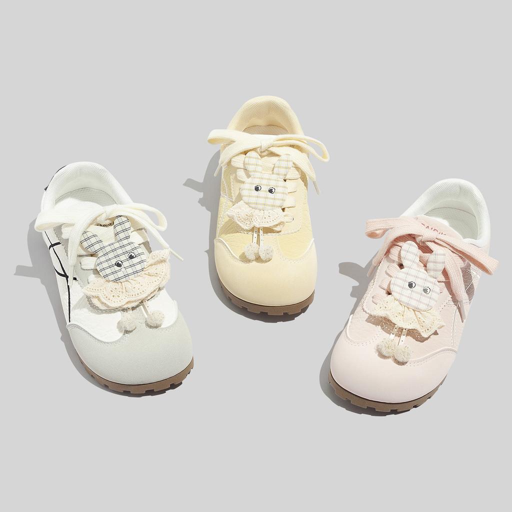 Spring new Forrest Gump shoes ugly cute niche German training shoes milk fufu light casual board shoes