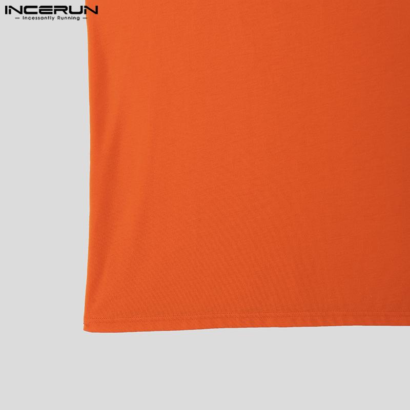 INCERUN Summer Tank Tops Men U Neck Sling Sleeveless Loose Camisole