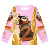 Kids Boys Girls Anime Cartoon Bad Guys Printed Casual Long Sleeves T-Shirt Pants Trousers Clothes Set