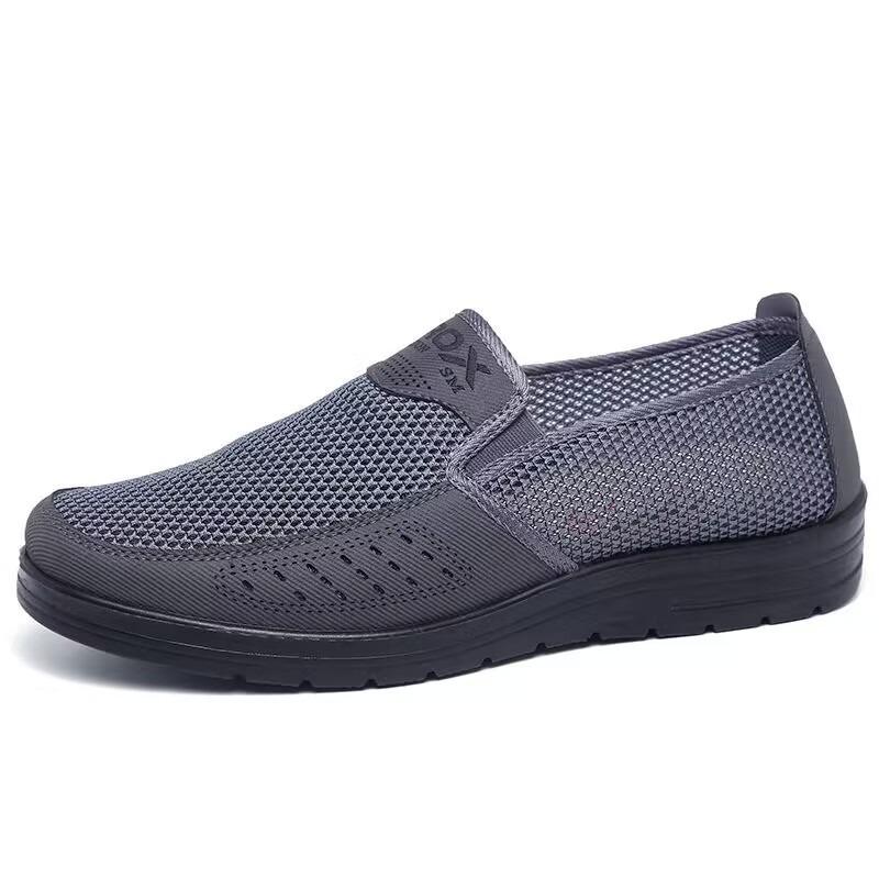 ****** and summer new old ******* cloth shoes single mesh shoes breathable one pedal single shoes comfortable s**t sole medium old dad shoes
