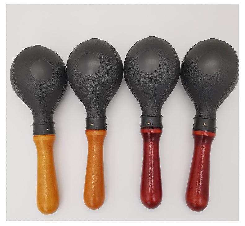 

Марака из черного песка - Перкуссионный инструмент Орфа для раннего образования и учебное пособие для детского сада Light Yellow Handle