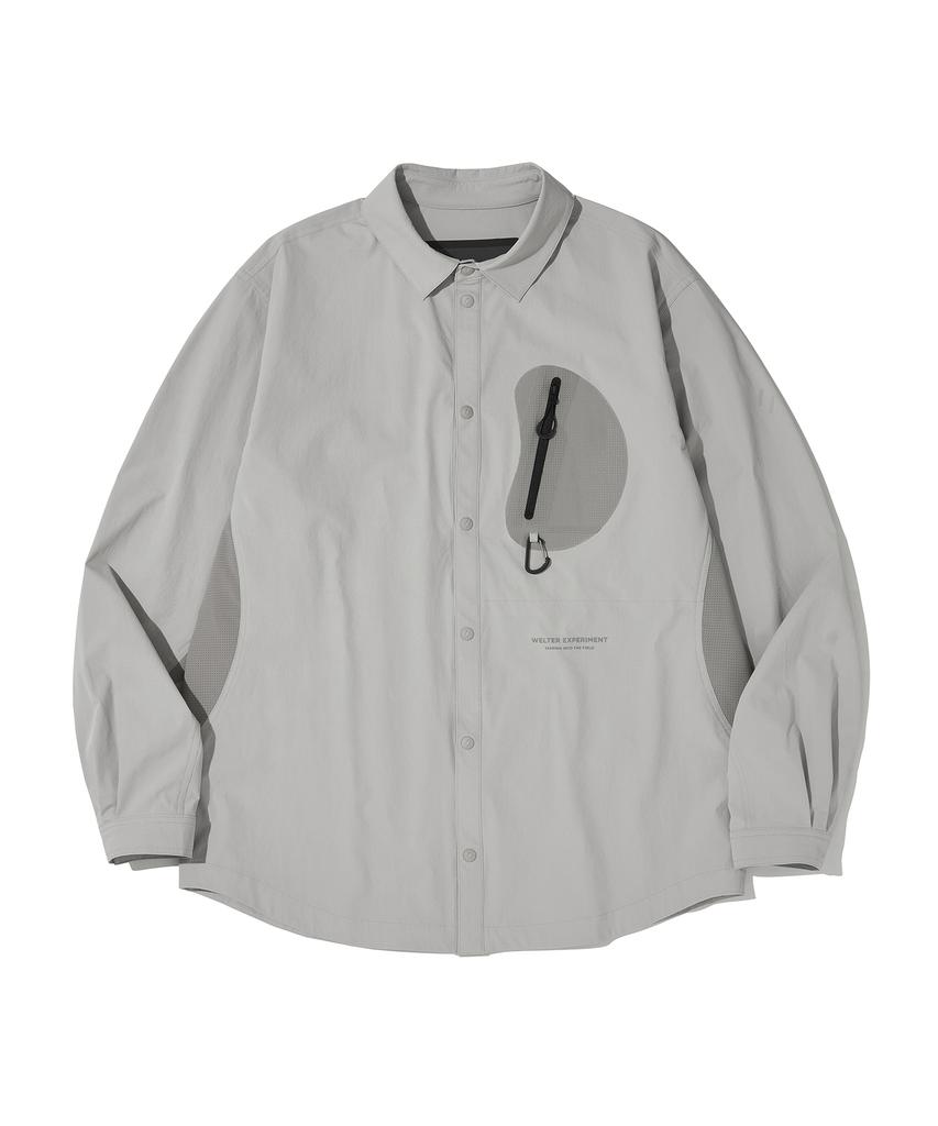 Welteoigseupelimeonteu Heart Pocket Shirt Jacket_Light Gray_Wcl018