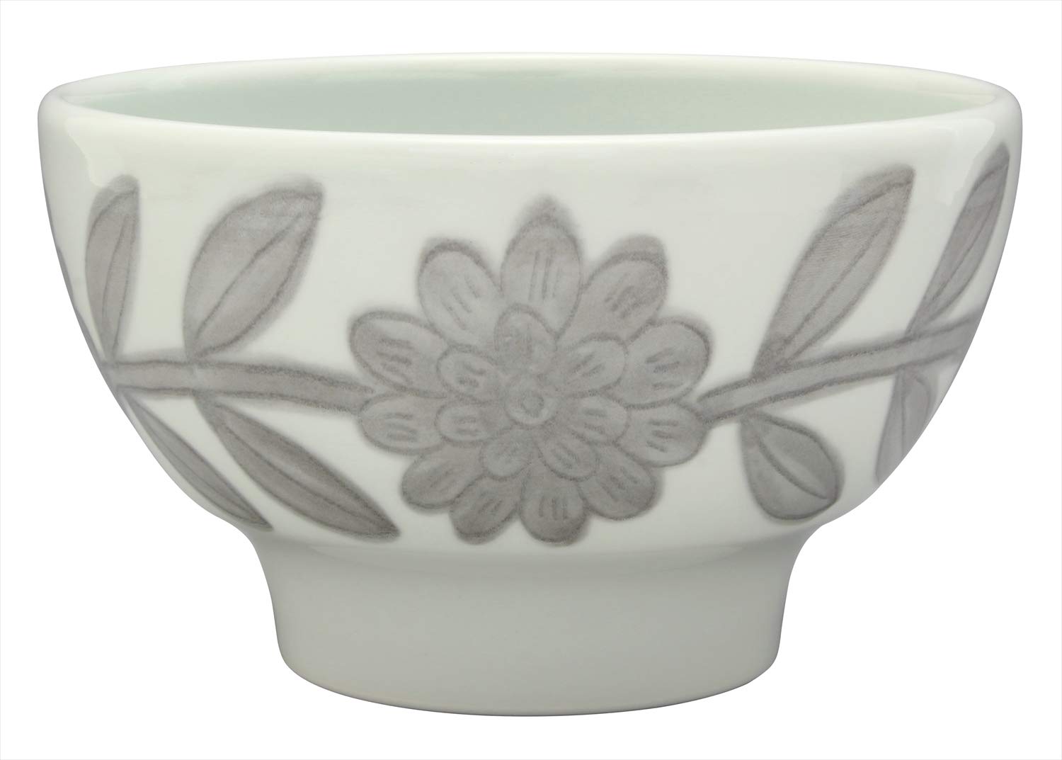 

Hasami ware Nishiyama kiln small bowl Daisy Gray diameter 14 x height 8cm Porcelain Microwave safe Dishwasher safe Made in Japan Approx. серый