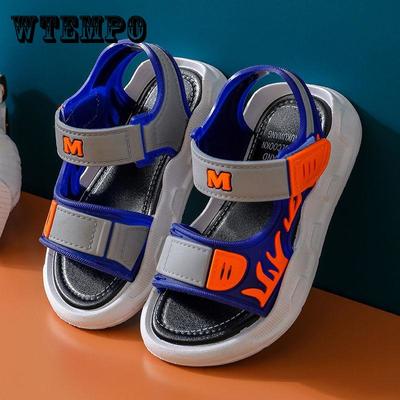 Jungen-Sandalen im Sommer, große Kinder-Jungen, weiche Sohle, rutschfeste Kinder-Babyschuhe, Kinder-Strandschuhe