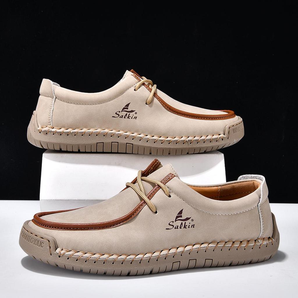 Unisex Schuhe Handgefertigte Lässige Lederschuhe Herren Komfort Fahrschuhe Weiche Leder Slipper Herrenschuhe Mokassins Damenschuhe