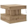 LED Coffee Table In Artisan Oak Finish 50 X 50 X 40 Cm