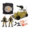 DIY Special Army Forces Playthings Featuring Military Bank War Versus Car SWAT Parts Camouflage Soldiers Enjoy Collection Designed For Children Boys