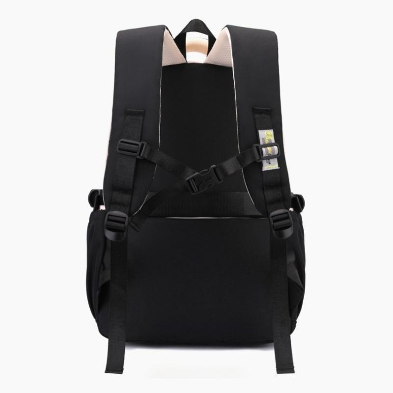 New Simple Letter Portable Travel Backpacks Large Capacity High Value Dirt-resistant Middle School Girls Schoolbag College Student Waterproof Book Bag
