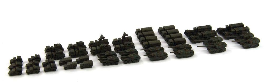 Pit Road 1/700 MI Series Japan Ground Self-Defense Force Vehicle Set 1 Plastic Model MI01