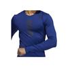 Adidas TF Warm Long Sleeve Slim Fit Casual Sports T-Shirt Men Tops Blue GT9517