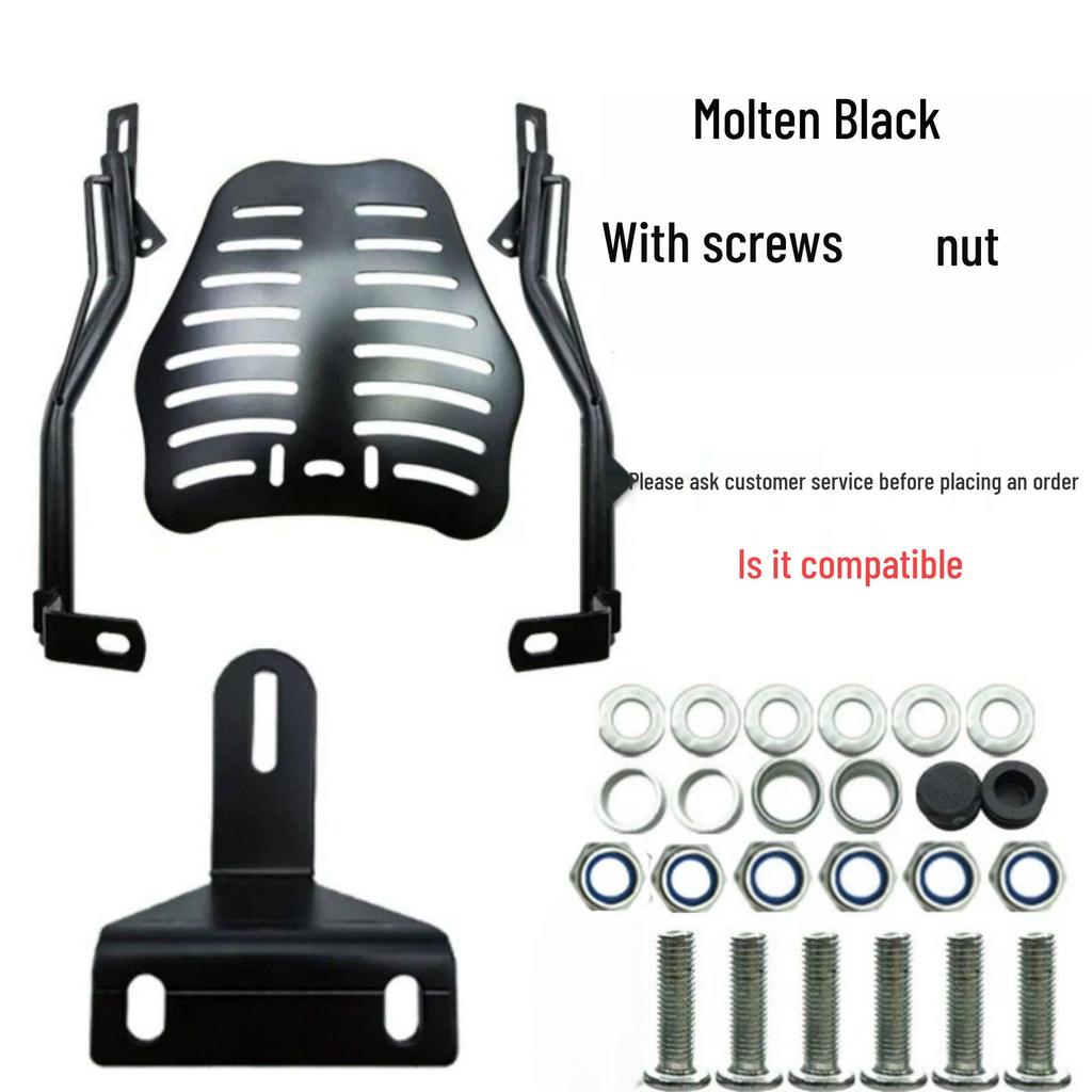 Universal Thickened Rear Cargo Rack for Electric Bikes & Scooters - 25-Inch Delivery Box Carrier