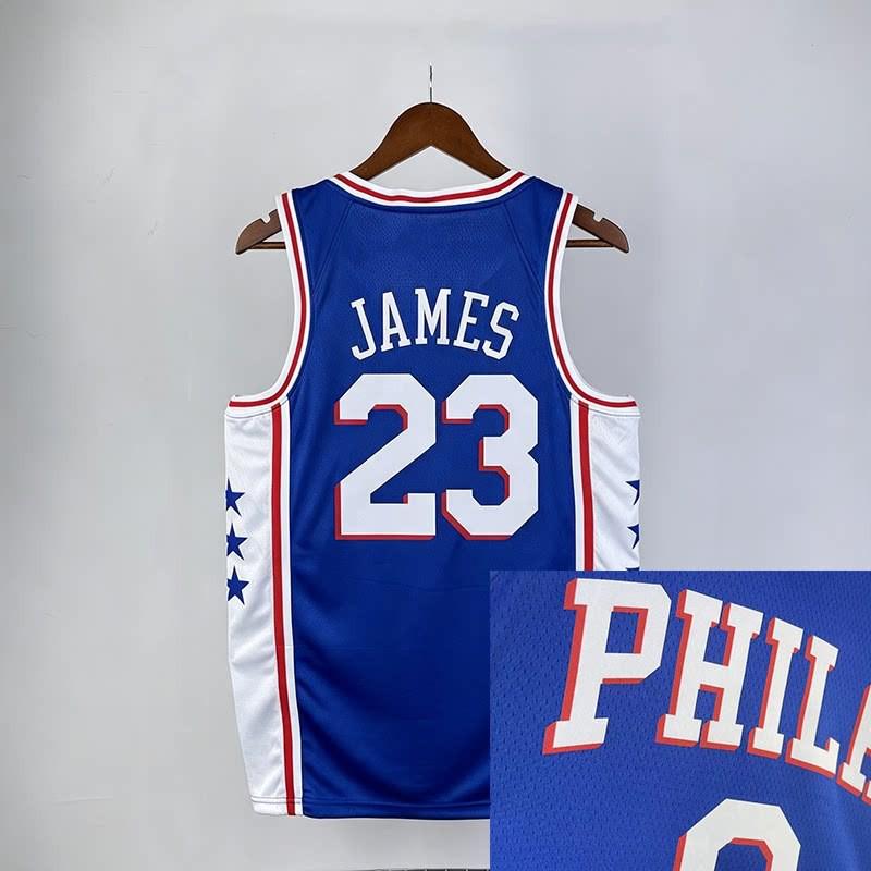 LeBron James Basketball Jersey Set NBA Team Uniforms Lakers 76ers Heat Cavaliers 23 6 Number Custom Stitched Sportswear
