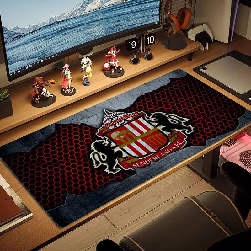 Sunderland A.F Large Size Mouse Pad Large Gaming Table Cushion Non-slip Laptop Tablet Big Mousepad XXL Mat Mini PC Playmat With Lock Edge